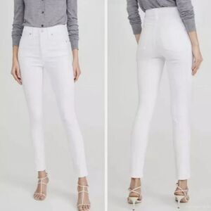 Madewell 10” High Rise Skinny Jeans in Pure White, Fitted Stretch Women’s 23